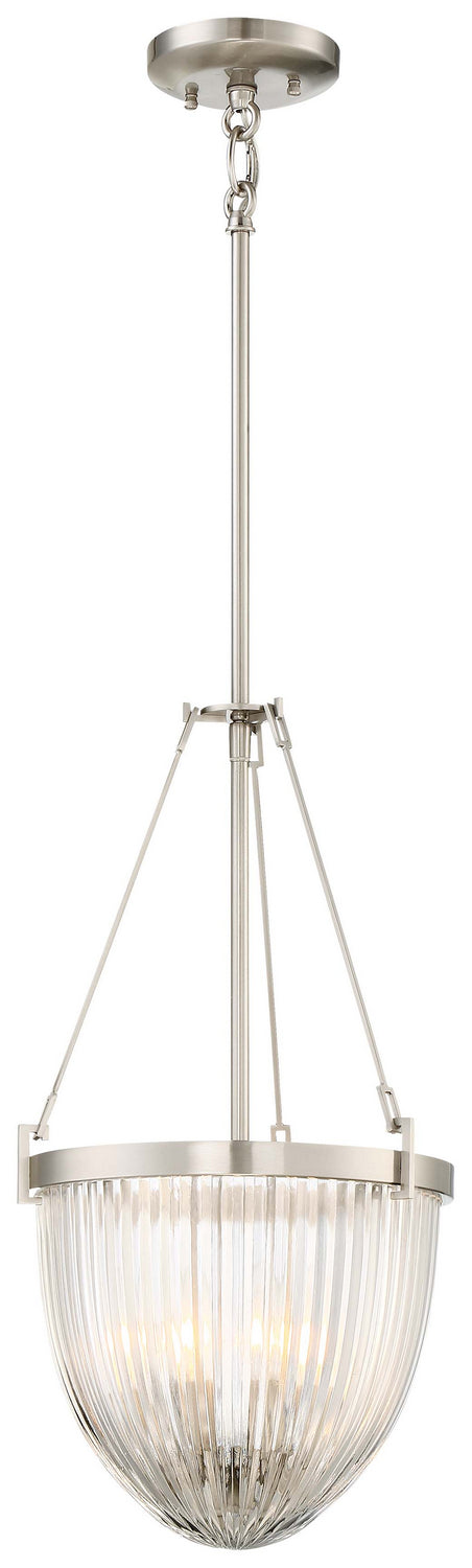 Minka-Lavery - 2323-84 - Three Light Pendant - Atrio - Brushed Nickel