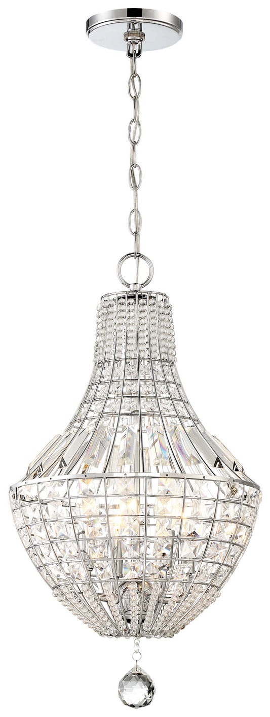 Minka-Lavery - 2344-77 - Four Light Pendant - Braiden - Chrome