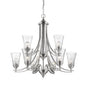 Millennium - 1469-SN - Nine Light Chandelier - Natalie - Satin Nickel