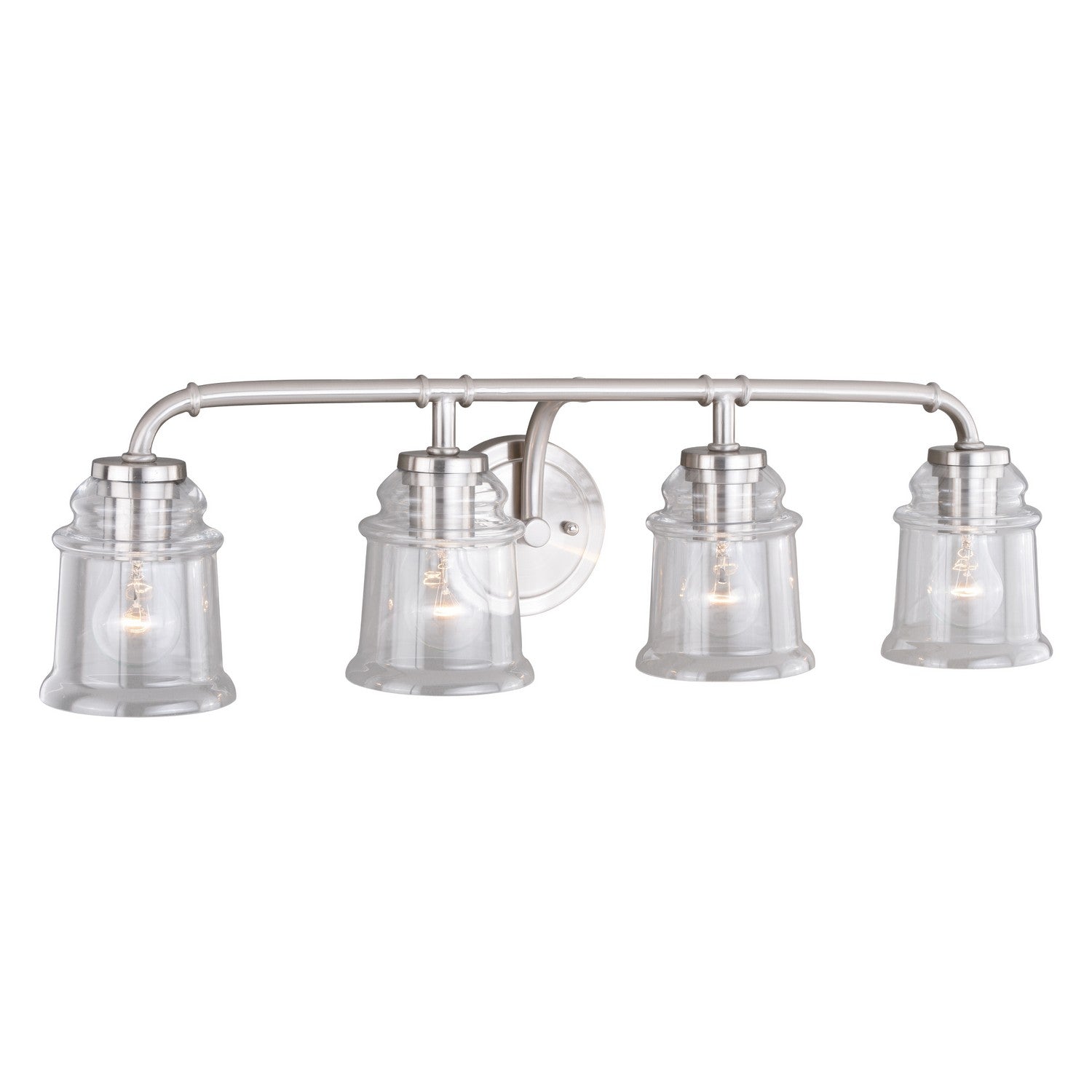 Vaxcel - W0242 - Four Light Vanity - Toledo - Satin Nickel