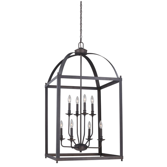 Vaxcel - P0219 - Eight Light Pendant - Juliet - Architectural Bronze