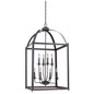 Vaxcel - P0219 - Eight Light Pendant - Juliet - Architectural Bronze