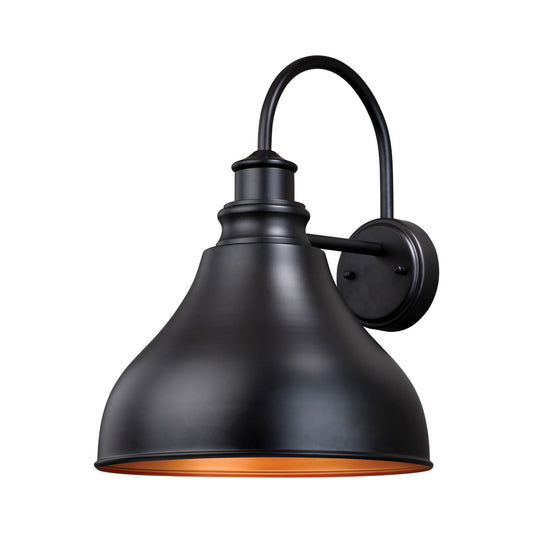 Vaxcel - T0319 - One Light Outdoor Wall Mount - Delano - Oil Burnished Bronze and Light Gold