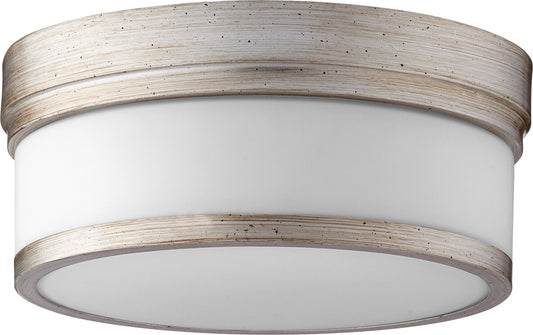 Quorum - 3509-12-60 - Two Light Ceiling Mount - Celeste - Aged Silver Leaf