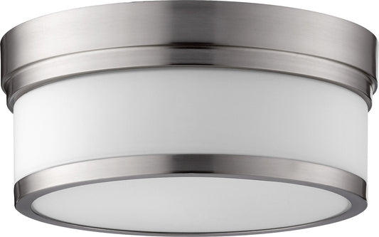 Quorum - 3509-12-65 - Two Light Ceiling Mount - Celeste - Satin Nickel