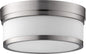 Quorum - 3509-12-65 - Two Light Ceiling Mount - Celeste - Satin Nickel