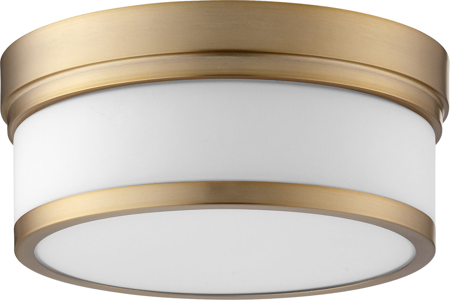 Quorum - 3509-12-80 - Two Light Ceiling Mount - Celeste - Aged Brass