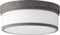 Quorum - 3509-14-17 - Three Light Ceiling Mount - Celeste - Zinc