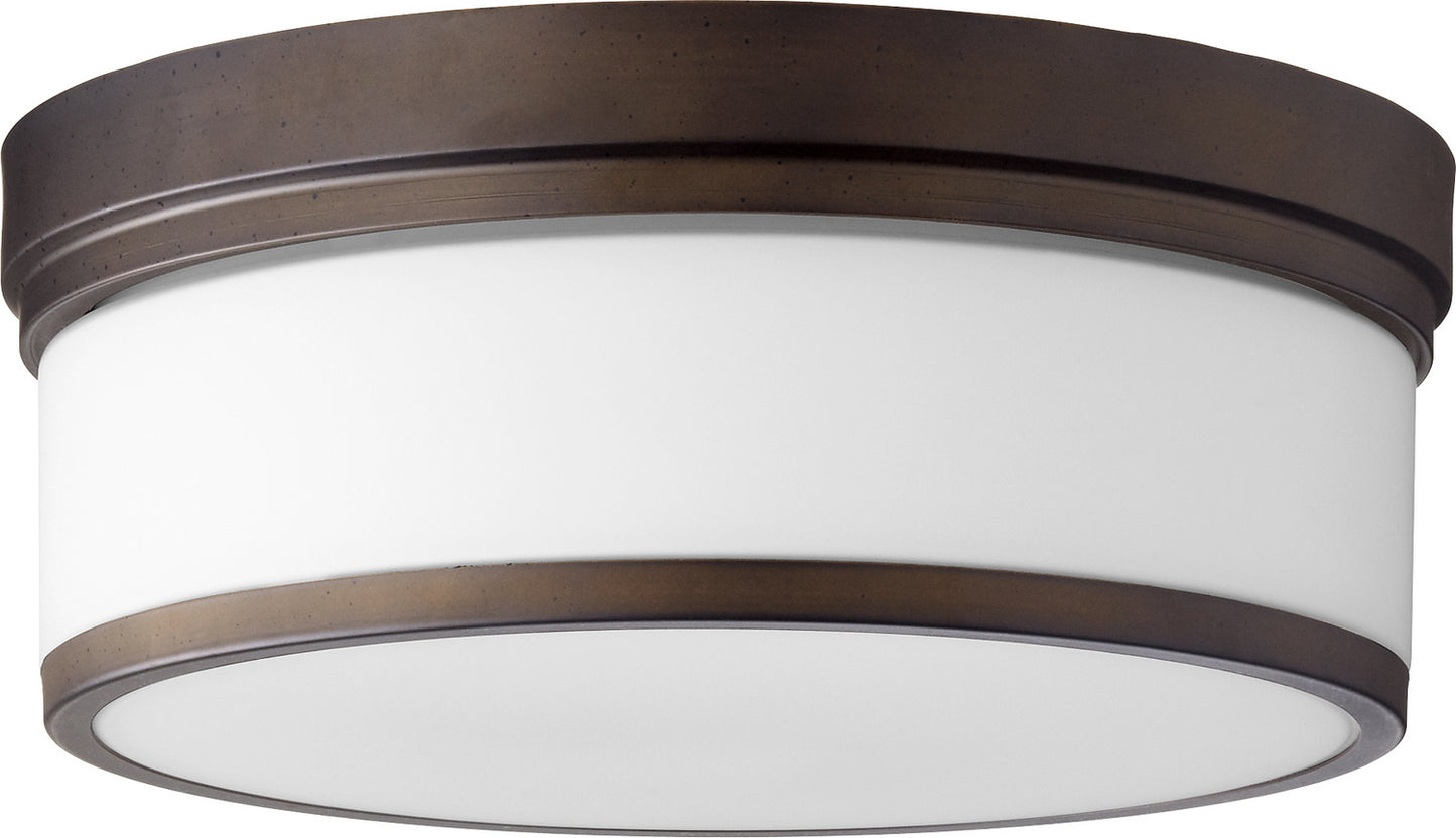 Quorum - 3509-14-86 - Three Light Ceiling Mount - Celeste - Oiled Bronze