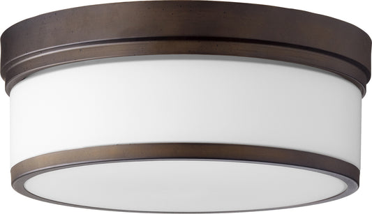 Quorum - 3509-14-86 - Three Light Ceiling Mount - Celeste - Oiled Bronze