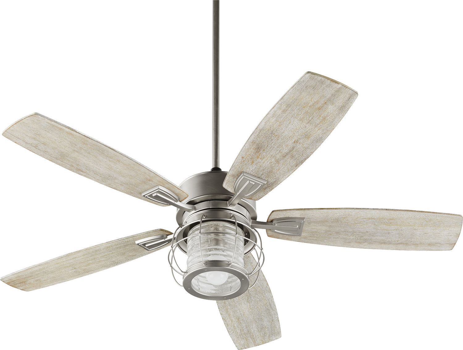 Quorum - 3525-65 - 52"Ceiling Fan - Galveston - Satin Nickel