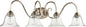 Quorum - 5110-4-60 - Four Light Vanity - Spencer - Aged Silver Leaf w/ Clear/Seeded