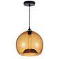 CWI Lighting - 5553P12- Amber - One Light Mini Pendant - Glass - Black