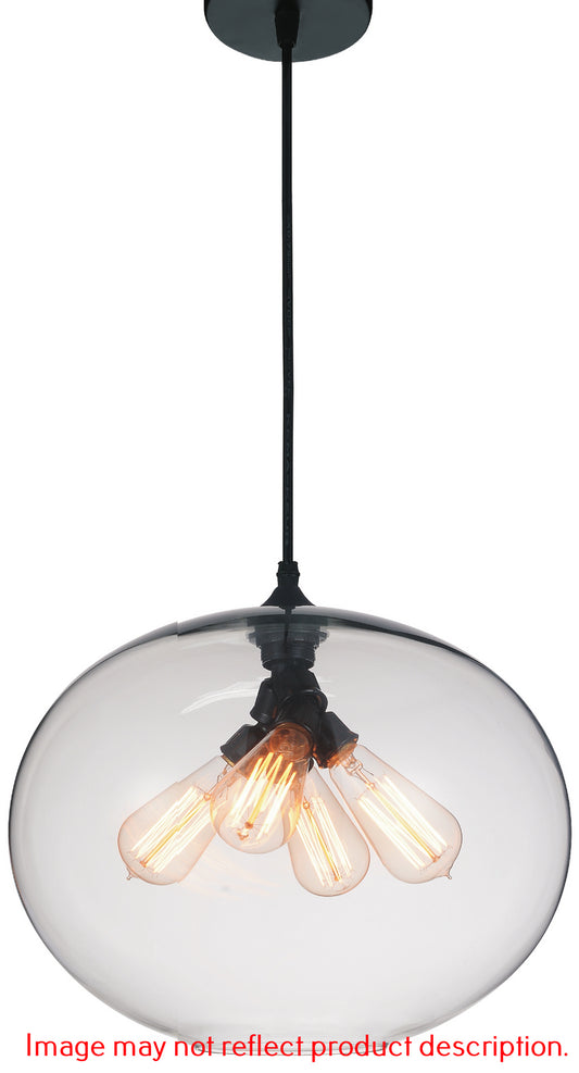 CWI Lighting - 5553P16-Smoke - Four Light Pendant - Glass - Black