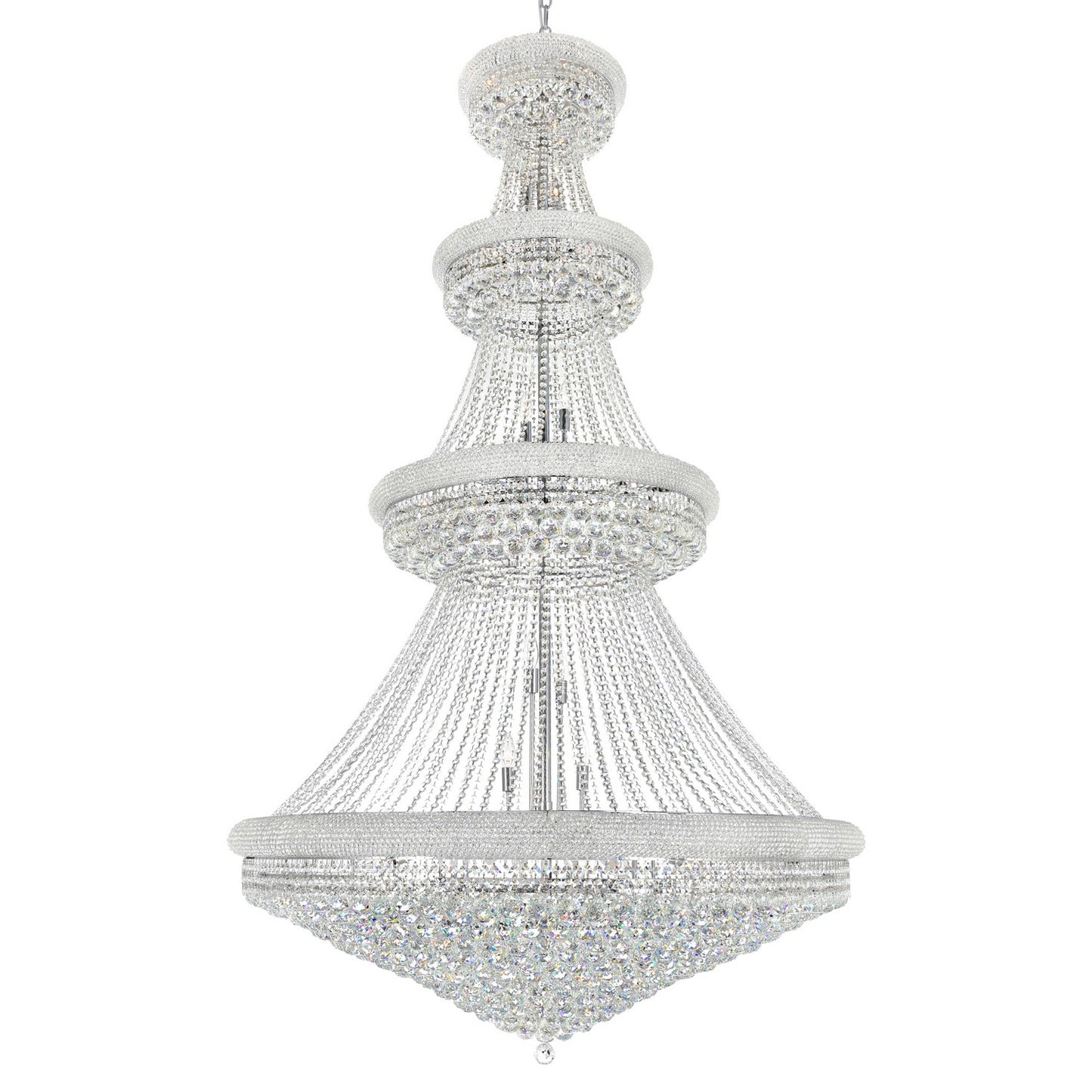 CWI Lighting - 8001P50C - 42 Light Chandelier - Empire - Chrome