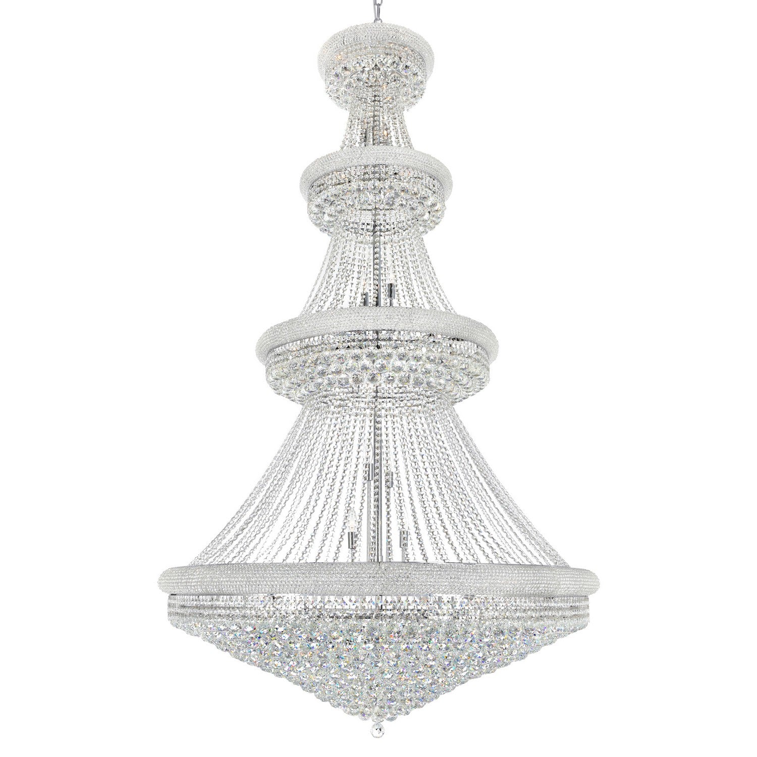 CWI Lighting - 8001P50C - 42 Light Chandelier - Empire - Chrome