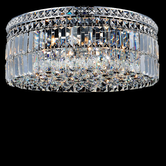 CWI Lighting - 8006C24C-R - Ten Light Flush Mount - Colosseum - Chrome