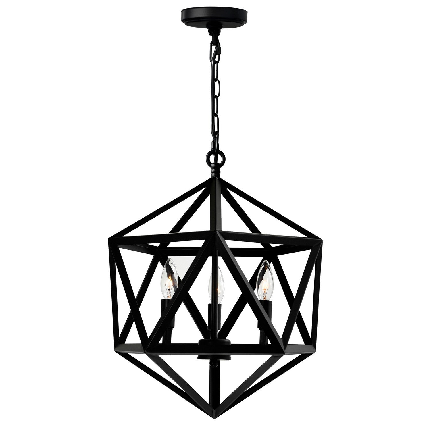 CWI Lighting - 9641P17-3-101 - Three Light Pendant - Amazon - Black