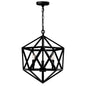 CWI Lighting - 9641P17-3-101 - Three Light Pendant - Amazon - Black