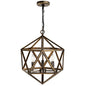 CWI Lighting - 9641P17-3-128 - Three Light Pendant - Amazon - Antique Forged Copper