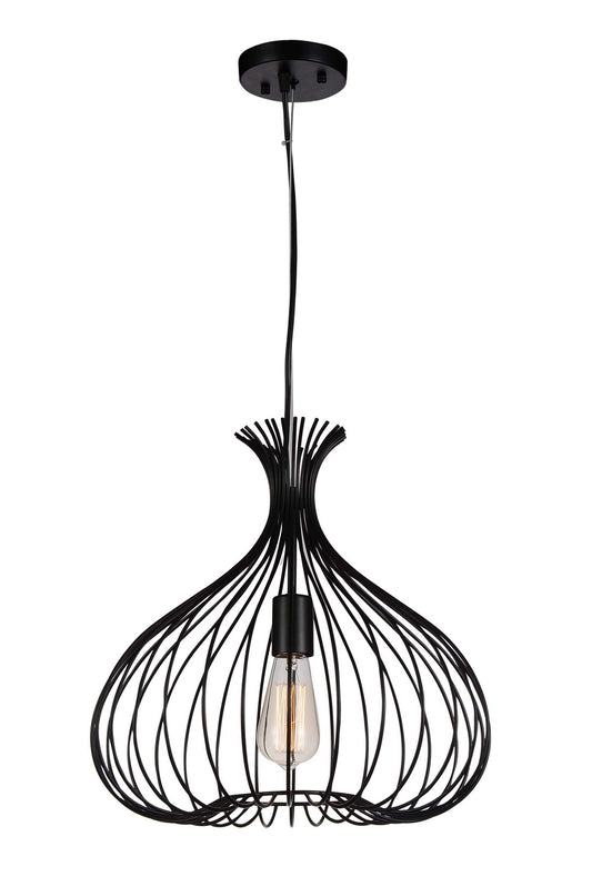 CWI Lighting - 9650P16-1-101 - One Light Pendant - Darleen - Black