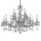 Crystorama - 4379-CH-CL-I - 12 Light Chandelier - Maria Theresa - Polished Chrome