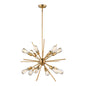 Vaxcel - P0228 - 12 Light Pendant - Estelle - Natural Brass