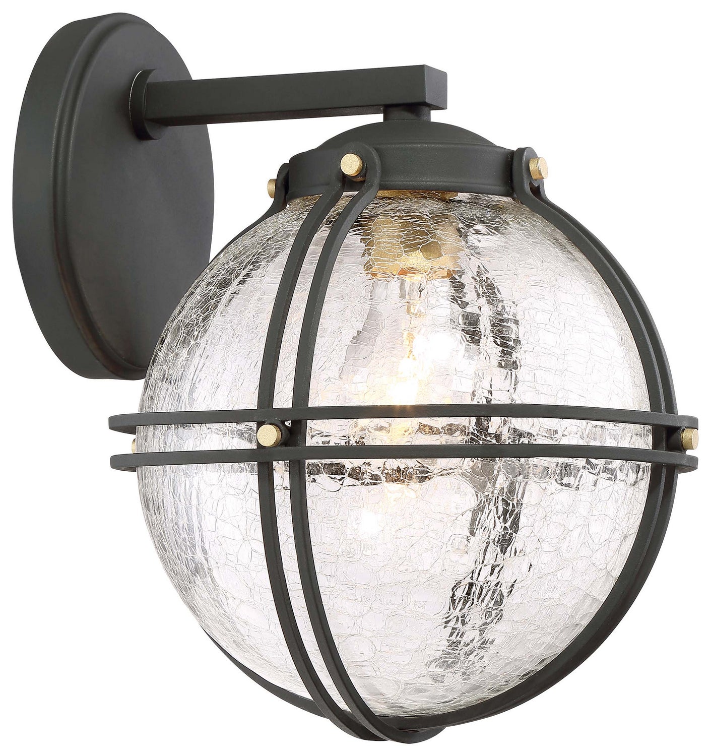 Minka-Lavery - 71232-661 - One Light Outdoor Wall Mount - Rond - Coal W/Honey Gold Highlight