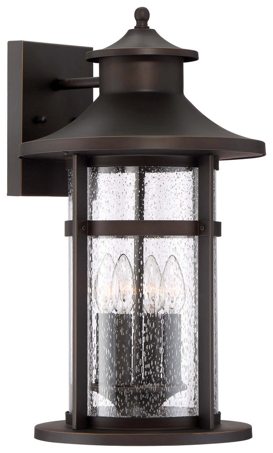 Minka-Lavery - 72557-143C - Four Light Outdoor Wall Mount - Highland Ridge - Oil Rubbed Bronze W/ Gold High