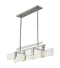 Z-Lite - 3002-32BN - Four Light Linear Chandelier - Gantt - Brushed Nickel