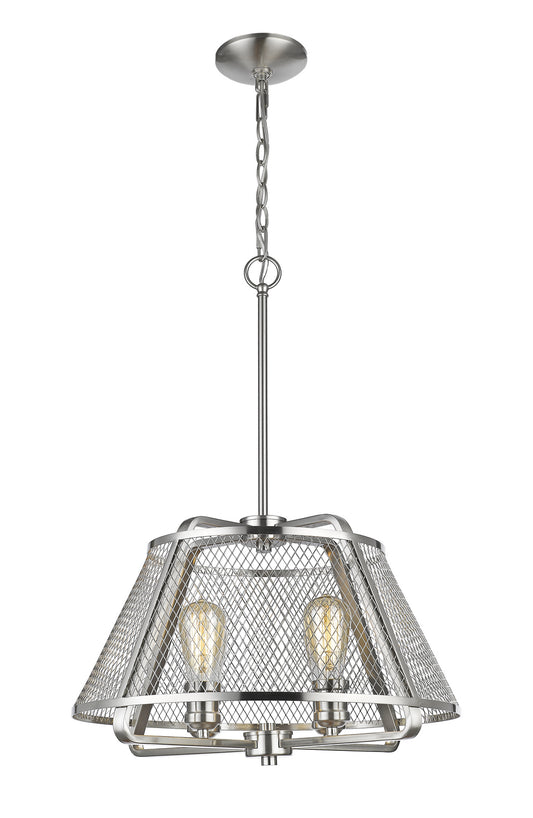 Z-Lite - 451-19BN - Four Light Pendant - Iuka - Brushed Nickel