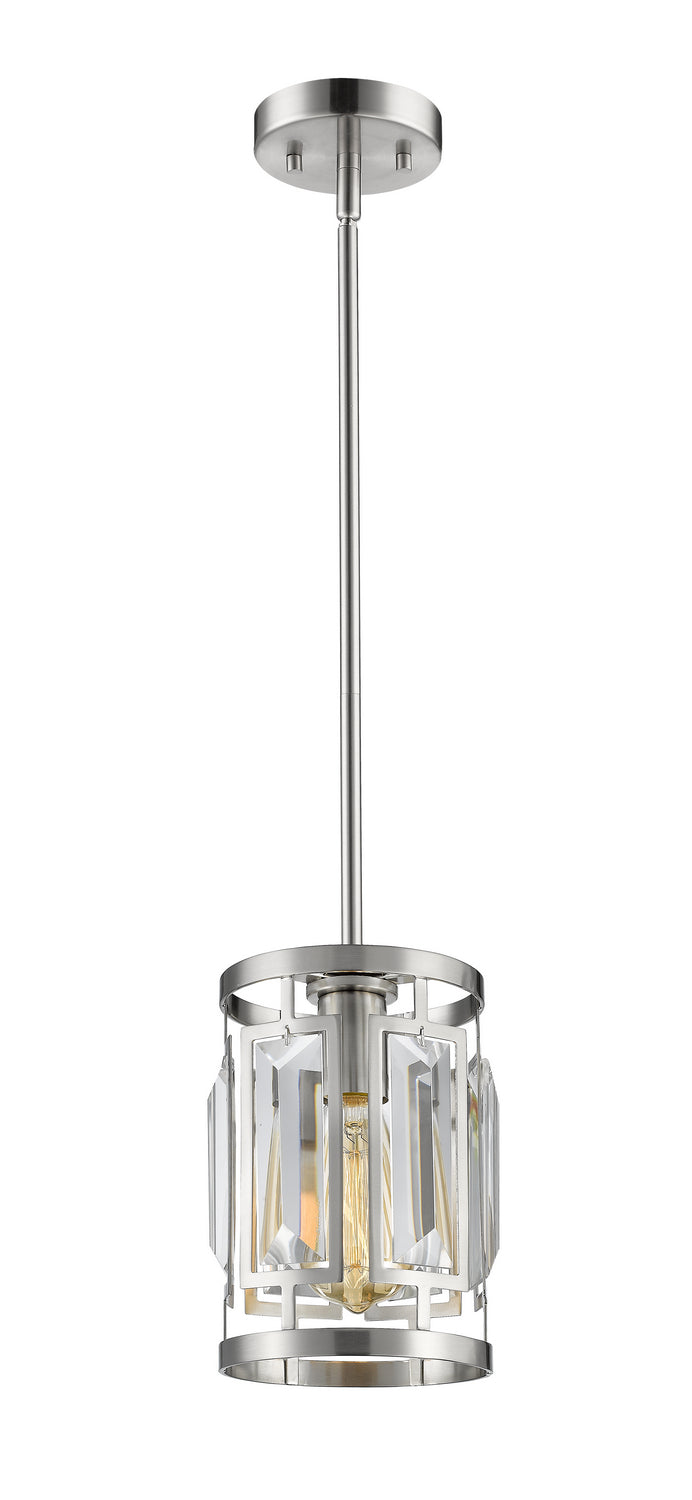 Z-Lite - 6007MP-BN - One Light Pendant - Mersesse - Brushed Nickel