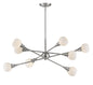 Z-Lite - 616-45BN - Eight Light Chandelier - Tian - Brushed Nickel