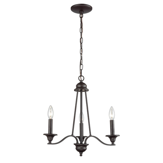ELK Home - CN110321 - Three Light Chandelier - Farmington - Oil Rubbed Bronze