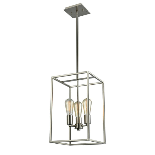ELK Home - CN15832 - Three Light Chandelier - Williamsport - Brushed Nickel