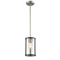 DVI Lighting - DVP25421BN/GR-CL - One Light Pendant - Downtown - Buffed Nickel And Graphite With Clear Glass