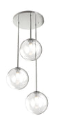 DVI Lighting - DVP27053CH-CL - Three Light Pendant - Courcelette - Chrome With Clear Glass