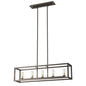 DVI Lighting - DVP28102MF/GR-CL - Five Light Linear Pendant - Sambre - Multiple Finishes And Graphite With Clear Glass