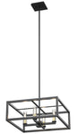 DVI Lighting - DVP28120MF/GR-CL - Four Light Pendant - Sambre - Multiple Finishes And Graphite With Clear Glass