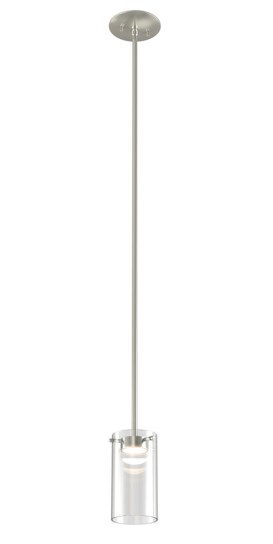 DVI Lighting - DVP28519SN-CL - LED Pendant - Lucerne Ac Led - Satin Nickel With Clear Glass