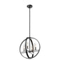 DVI Lighting - DVP28848CH/GR-CL - Four Light Pendant - Mont Royal - Chrome And Graphite With Clear Glass