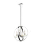 DVI Lighting - DVP28848CH/SN-CL - Four Light Pendant - Mont Royal - Chrome And Satin Nickel With Clear Glass