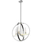 DVI Lighting - DVP28849CH/SN-CL - Four Light Pendant - Mont Royal - Chrome And Satin Nickel With Clear Glass