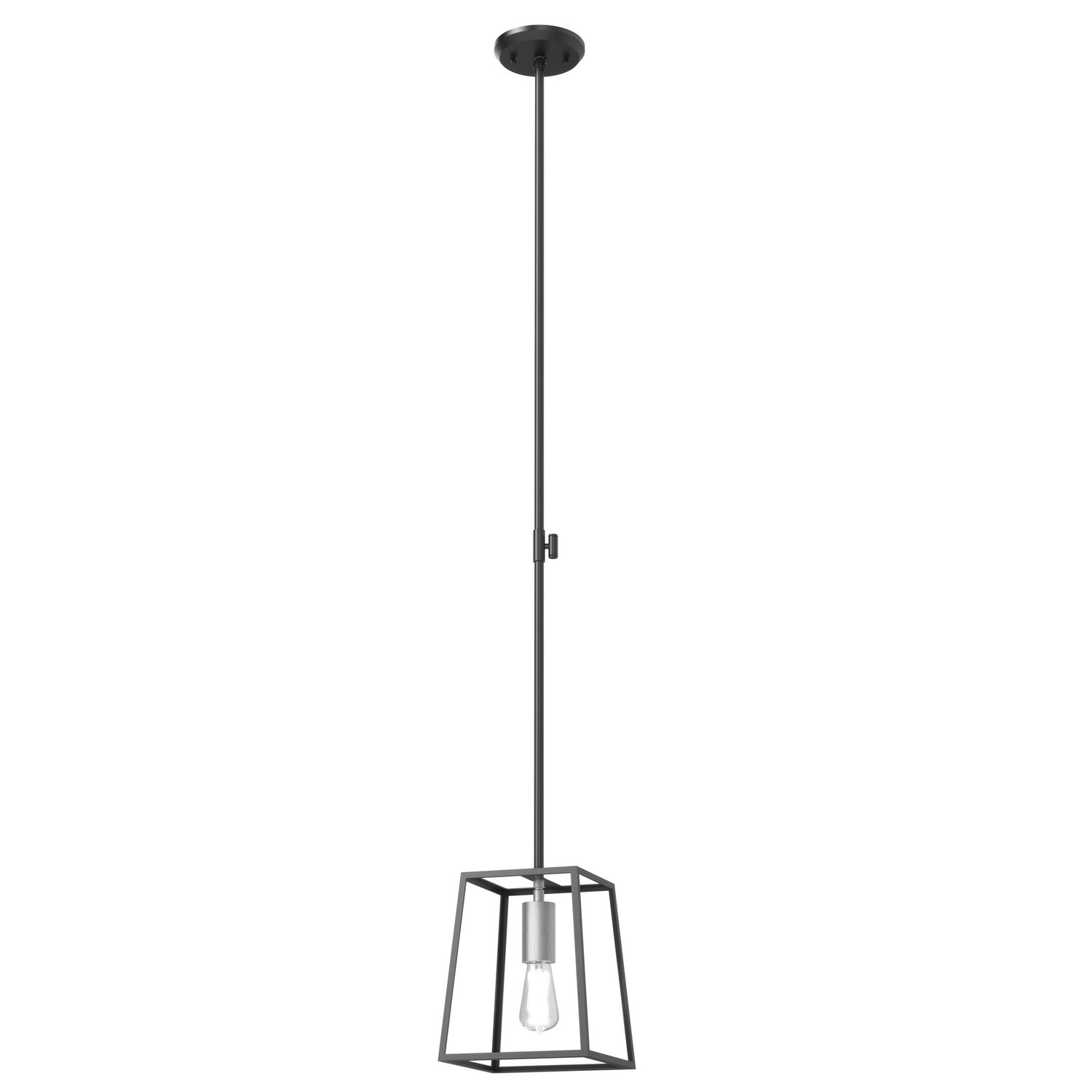 DVI Lighting - DVP29021BN/GR - One Light Pendant - Cape Breton - Buffed Nickel And Graphite