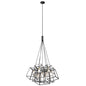 DVI Lighting - DVP29057BN/GR - Seven Light Pendant - Cape Breton - Buffed Nickel And Graphite