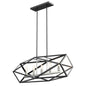 DVI Lighting - DVP29502SN/GR - Five Light Linear Pendant - Polygon - Satin Nickel And Graphite