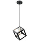 DVI Lighting - DVP29519SN/GR - One Light Pendant - Polygon - Satin Nickel And Graphite
