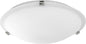 Quorum - 3000-16162 - Three Light Ceiling Mount - 3000 Ceiling Mounts - Polished Nickel w/ Satin Opal