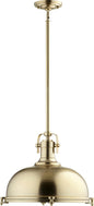 Quorum - 804-17-80 - One Light Pendant - Hinge Pendants - Aged Brass