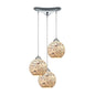 ELK Home - 10741/3 - Three Light Pendant - Spatter - Polished Chrome